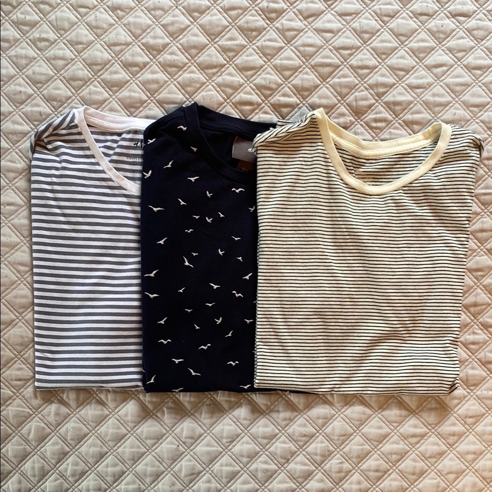H&M / 3 Men’s T-Shirts / Size Medium